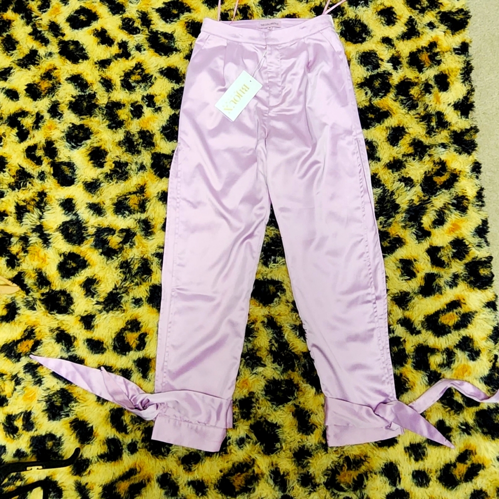 The Collab Style NWT satin harem pants M